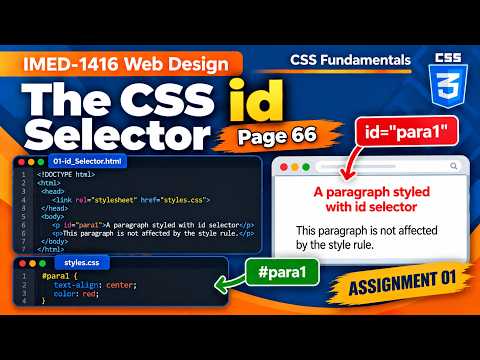 FA26-IMED-1416 | CSS ID Selectors – Target Specific HTML Elements