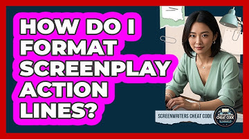 How Do I Format Screenplay Action Lines?
