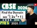 Q) Find the domain of sec^-1 ( 2x^2 + 1 )CBSE 2026 Inverse Trigonometric #maths#cbseclass12 class 12