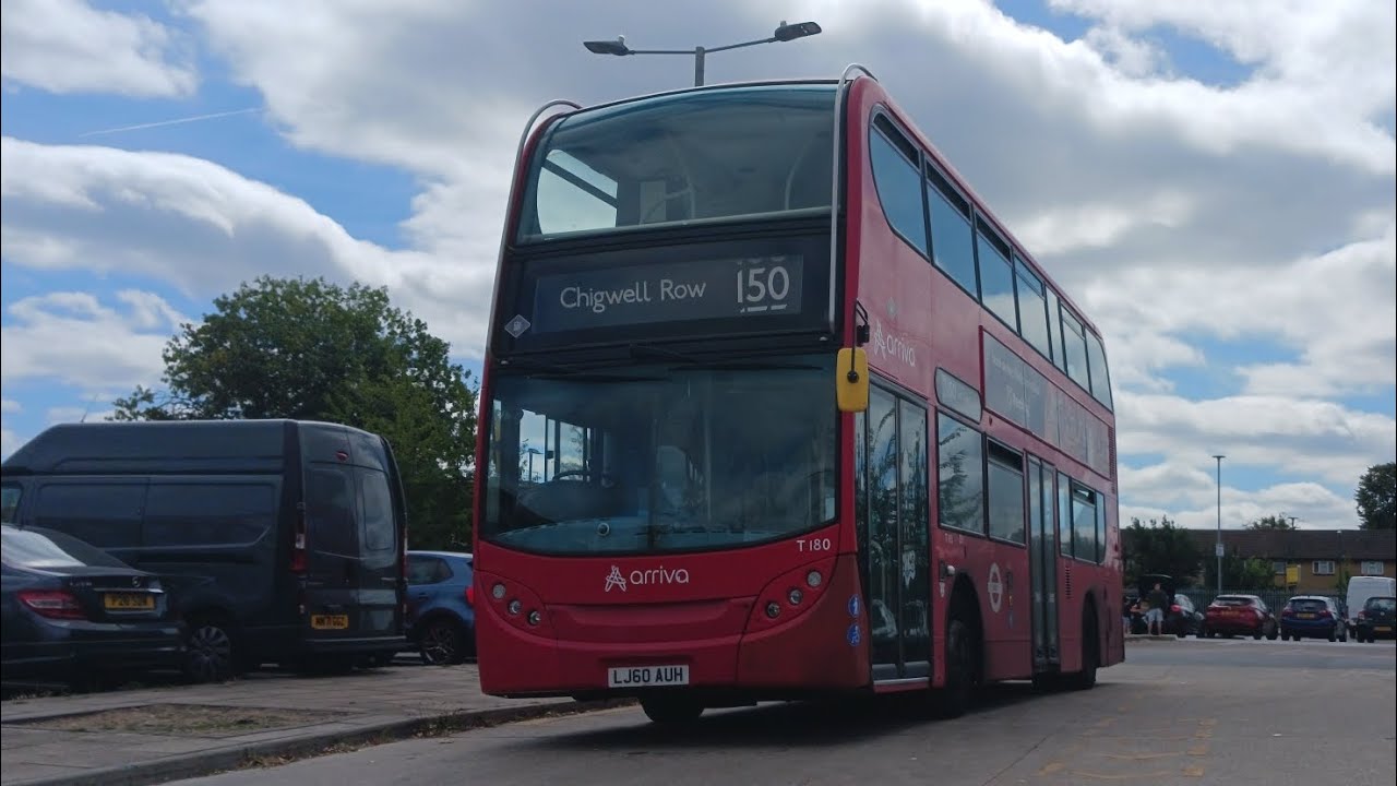 FULL ROUTE VISUAL | 150: Becontree Heath - Chigwell Row | Arriva London Enviro400 - T191 (LJ60 ATU)
