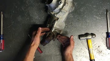 ATV UTV Cross U-Joint Replacement Yoke Removal Differential Drive Shaft Rebuild Yamaha 350