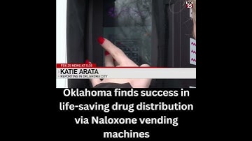 Oklahoma finds success in life saving drug distribution via Naloxone vending machines #okc #shorts
