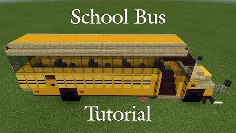 How to build a School Bus in Minecraft!