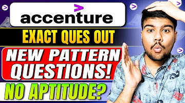 Accenture REMOVED Aptitude Round?! LATEST Pattern & Questions