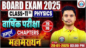 Class 11 Physics All Chapter Marathon | 11th Physics Important Questions 2025 | Physics Marathon RWA