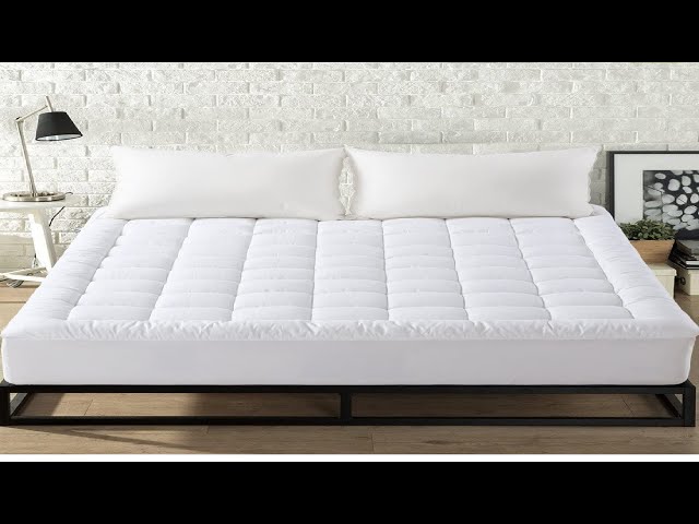 EASELAND Queen Size Mattress Pad Pillow Top Mattress Cover Quilted Fitted  Mattre