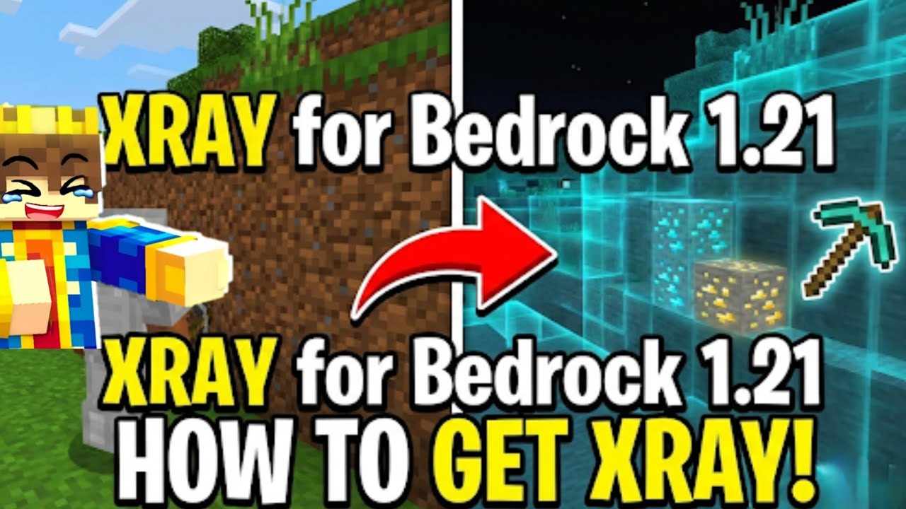 How To Get XRay in Minecraft Bedrock & PE | XRay for Minecraft Bedrock 1.21
