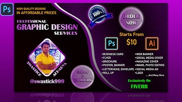 Creative Fiverr GIG Design For Graphic Designers In Photoshop CC | Fiverr GIG Thumbnail In Photoshop