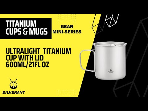 Ultralight Titanium Cup with Lid 600ml