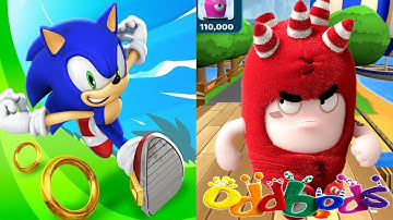 Sonic Dash Vs Oddbods Turbo Run Gameplay Walkthrough Part 1 (iOS,Android)