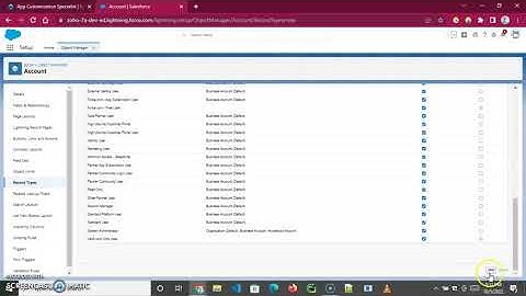 Create record type and access rights || Step 1