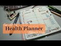Plan with me in my health planner  hobonichi weeks planner