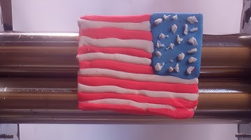 Mixing Colors of the American Flag – Satisfying Art Experiment #Art #ColorMixing #ASMR