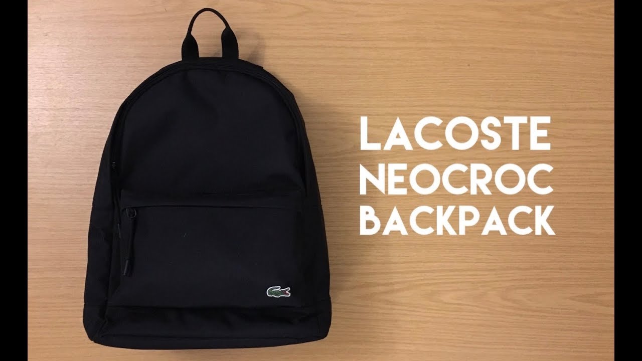 Lacoste Men Neocroc Canvas Backpack, NH2677NE