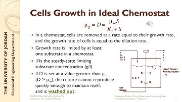 Biochemical Engineering - Lecture # 6-2 - Continuous Culture & Ideal Chemostat