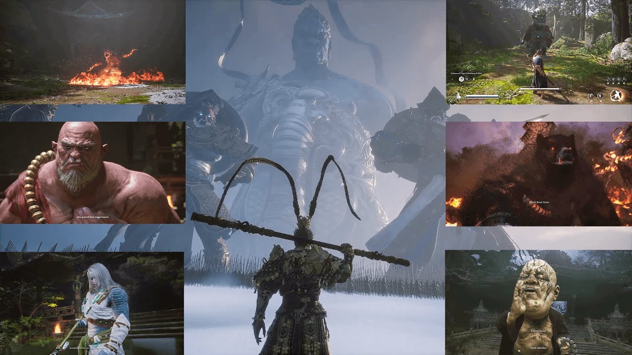 Black Myth Wukong NG+ Chapter 1 All Bosses, Collectables, Treasures, Spirits Full Gameplay