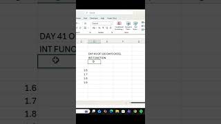 Day 41 Of 120 Days Excel | Int Function | #dataanalysisusingexcel #excelchallenge