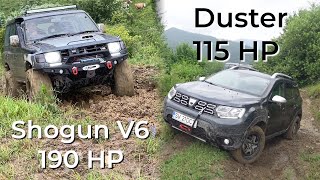 Dacia Duster vs Mitsubishi Shogun 3.5 V6 Extreme Mud Offroad
