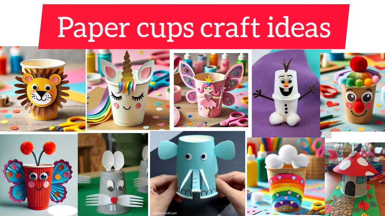 paper cups craft ideas #make crafts with paper cups #art & crafts # ...