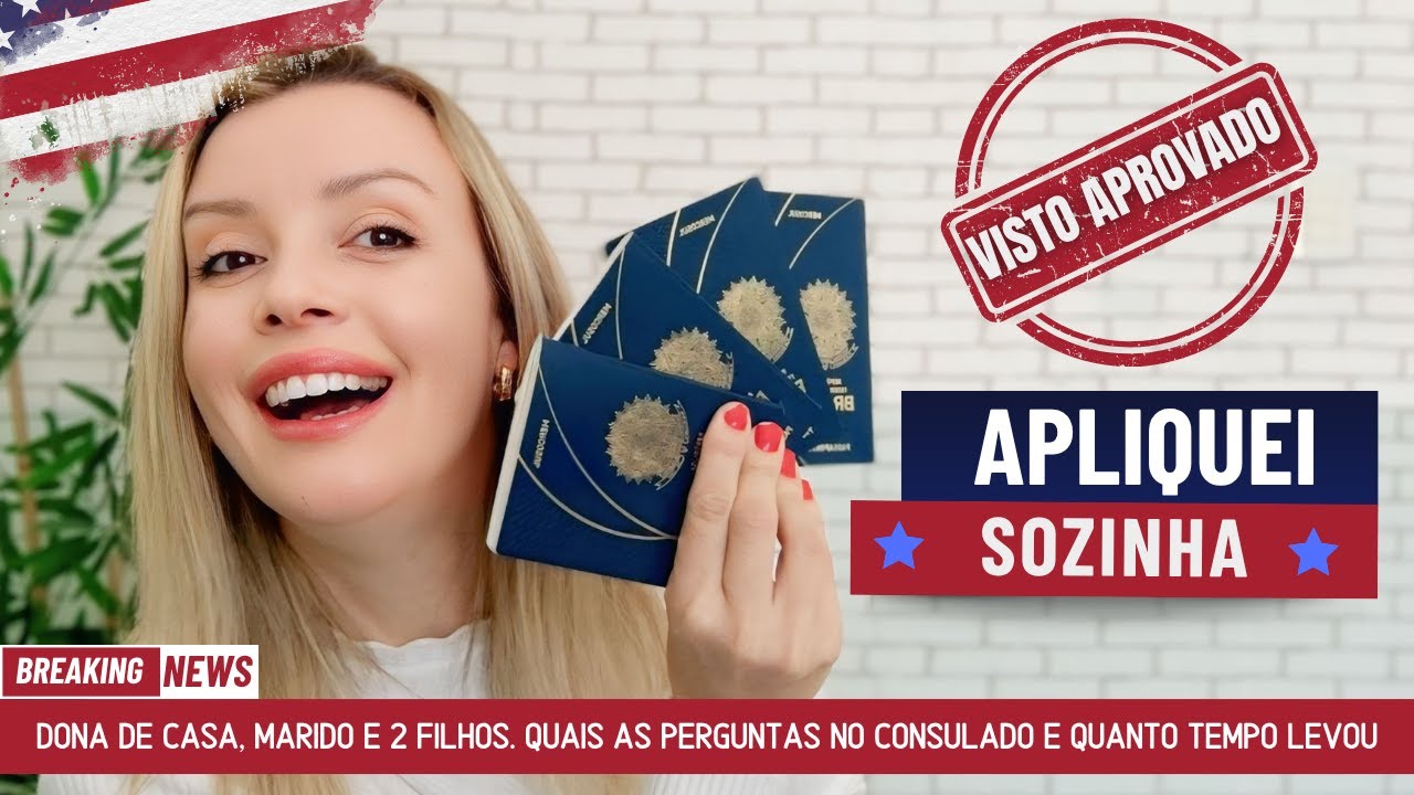 VISTO AMERICANO APROVADO, APLIQUEI SOZINHA + QUAIS PERGUNTAS FEITAS NO CONSULADO. 