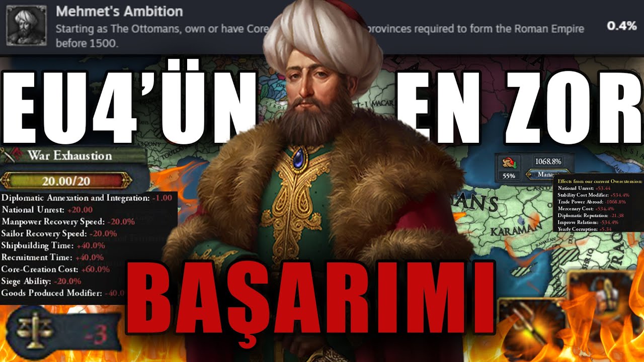 Fatih Sultan Mehmed ile EU4’ün EN ZOR BAŞARIMI | MEHMET'S AMBITION