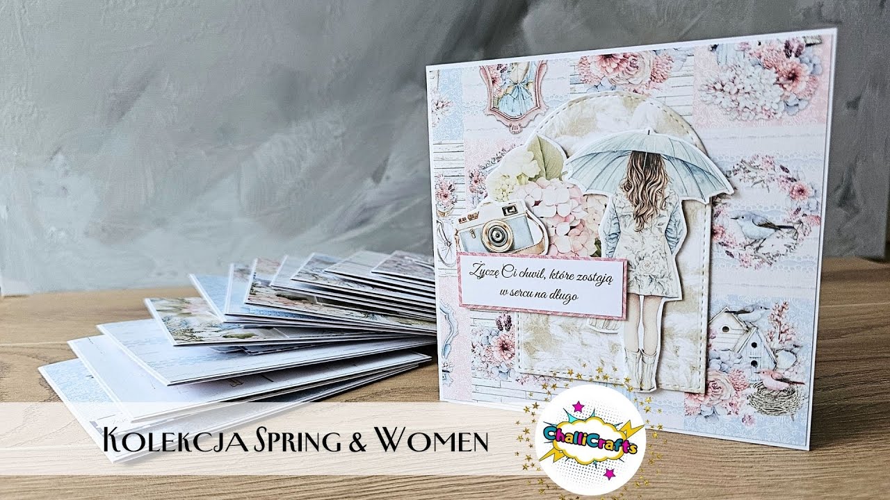 Szybka inspiracja na kartkę dla dziewczyny | Scrapbooking | @mintaypapers  Cottage Heart |