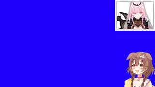 Hololive - Calli Explaining the Game to Korone (Blue screen template)