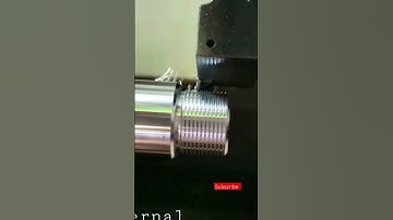 CNC Machine Trunning thread IQRA CNC WORKS #shorts