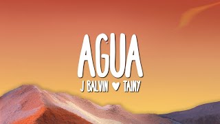 J Balvin x Tainy - Agua (Letra) (From Sponge On The Run)