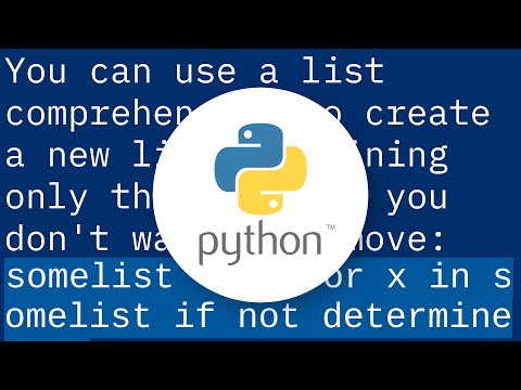 How to remove items from a list while iterating?