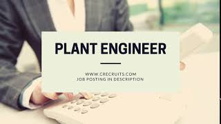 Plant Engineer For Hire in Searcy, Arkansas | Carter Recruiting and Associates