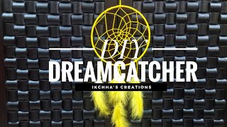 #9 DIY DreamCatcher under Rs50 only! #dreamcather #woolcraftideas #craftideas #craft #diycrafts