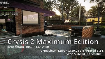 Crysis 2 Maximum Edition, Proton 6.3-8 Linux , Benchmark