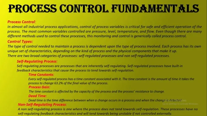 Basic Process Control Fundamentals