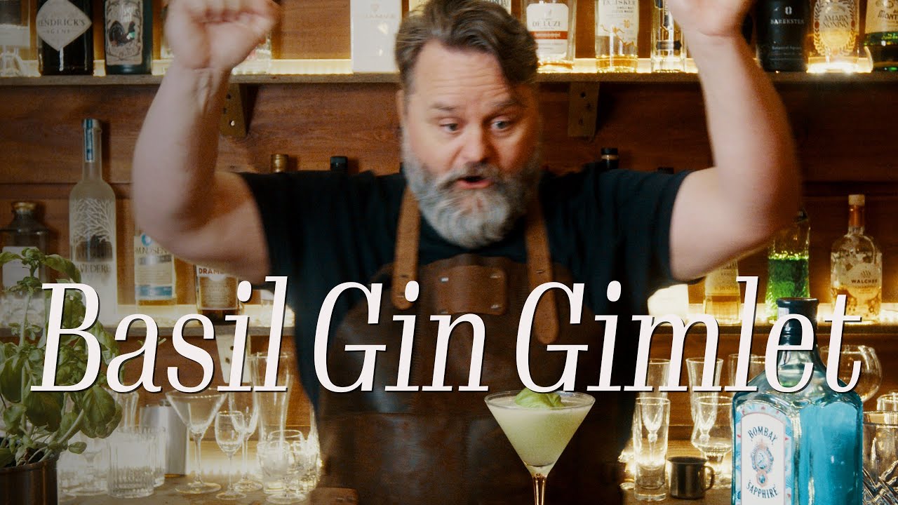 Basil Gin Gimlet