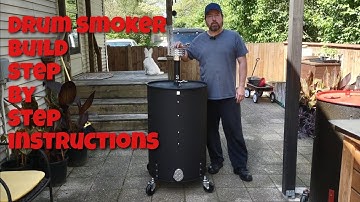 How to Build a Drum Smoker -- Complete Step by Step Instructions #drumsmoker , #smokerbuilder,