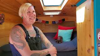 Cozy Cabin on Wheels: Solo Woman's Custom Sprinter Van Build