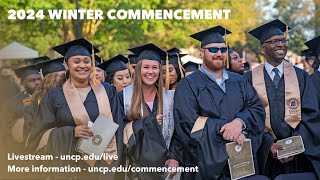 UNC Pembroke Graduate Commencement - Winter 2024