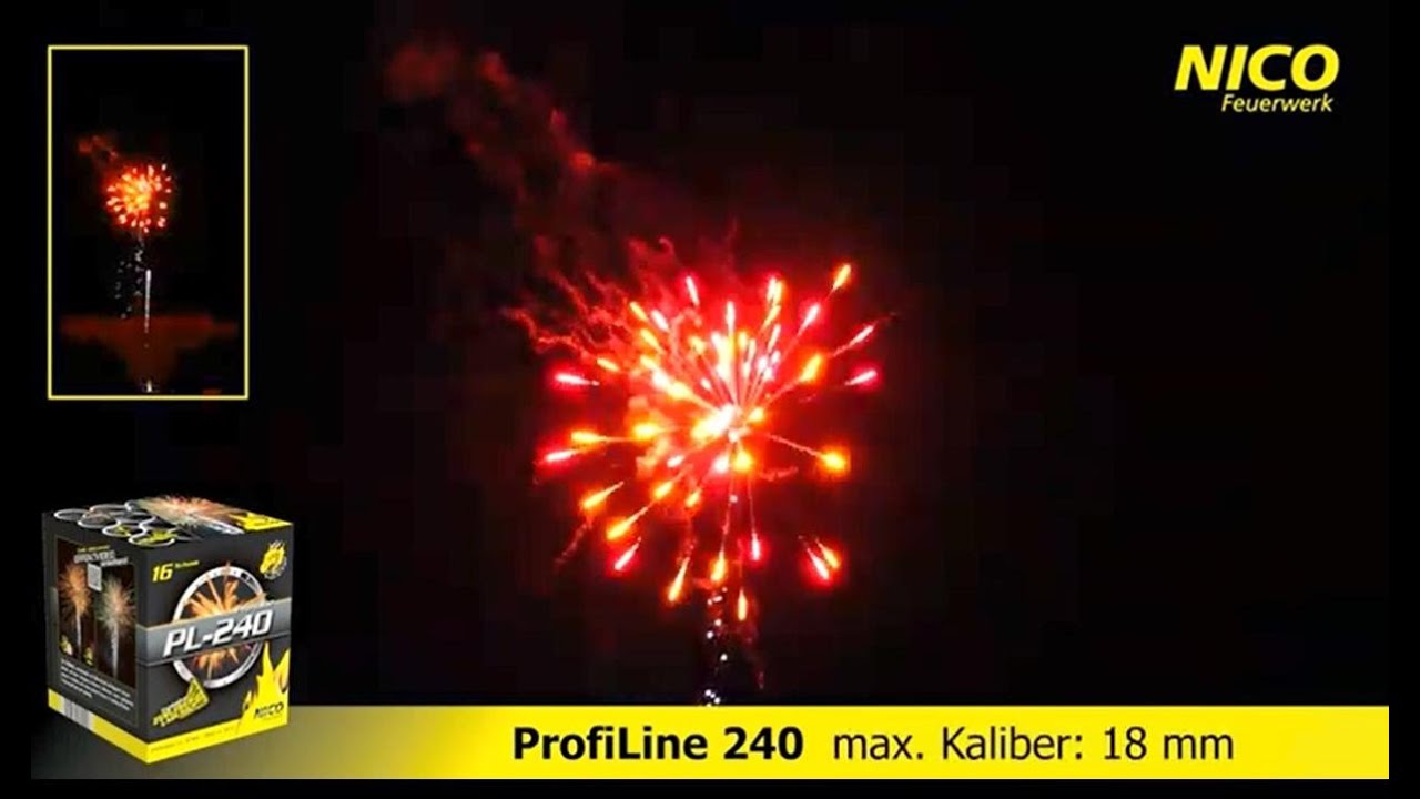 Profi Line PL 240 Feuerwerksbatterie von Nico Feuerwerk