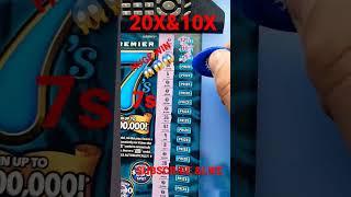 NEW 7s PREMIER AND HUGE WIN 20X&10X 😱😱😱 #lottery #californiascratchers #scratchers #lotterytickets