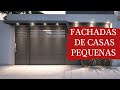 Ideias de Fachadas de casas pequenas simples e modernas para construir ou reformar