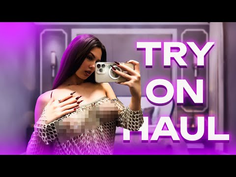 [4K] Stylish Transparent Sweater Try-On Haul | Get Transparent Fashion Tips with Tru Kait