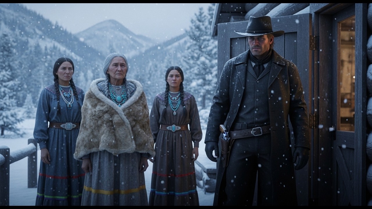 “¡Nadie Nos Quiere Acoger!” La Vieja Apache Llamó a la Puerta con Sus Dos Hijas… El Vaquero Abrió…