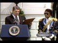 President Ronald Reagan Hosts Michael Jackson at the White House