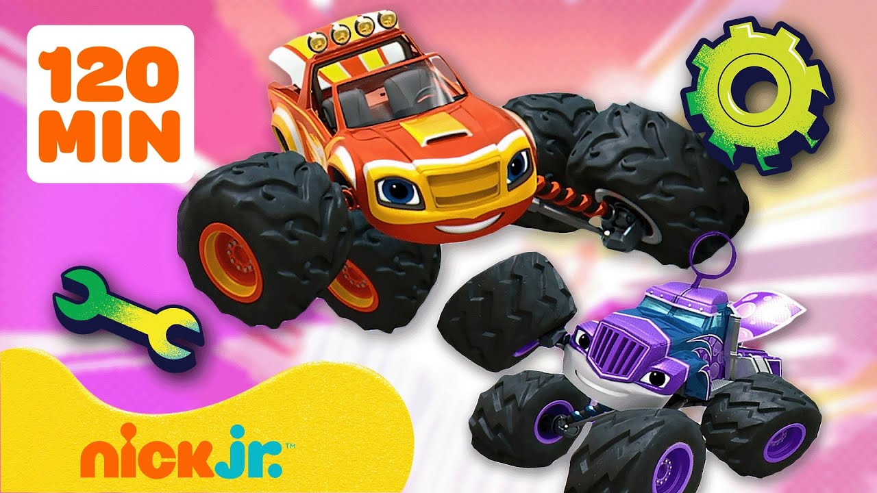 Blaze and the Monster Machines | Transformationen & Verbesserungen mit AJ! | 2 Stunden | Nick Jr.