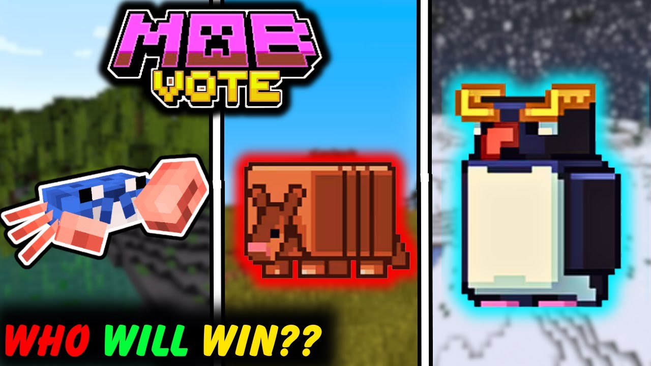 Cast Your 2023 'Minecraft' Mob Vote This Week—Crab, Armadillo, and Penguin  Details - XboxEra