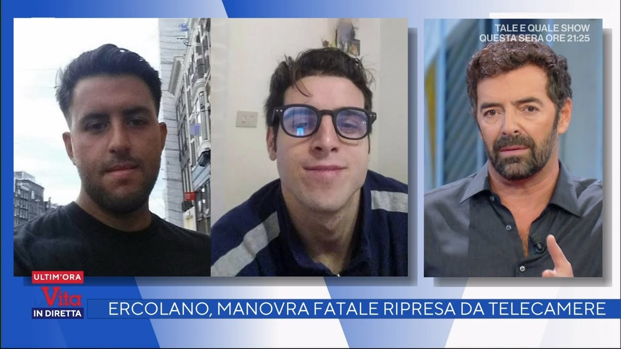 Ercolano, manovra fatale ripresa da telecamere - La vita in diretta 05/11/2021