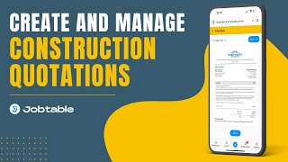 Create and Manage Construction Quotations | Jobtable
