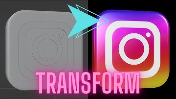 3D Instagram Logo Modelling in Blender।।। Transform a Simple Cube to an Instagram Logo