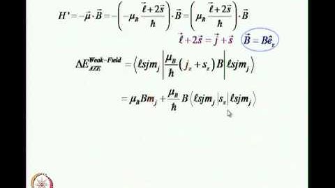 Mod-01 Lec-38 Stark- Zeeman Spectroscopy